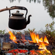 kettle over campfire